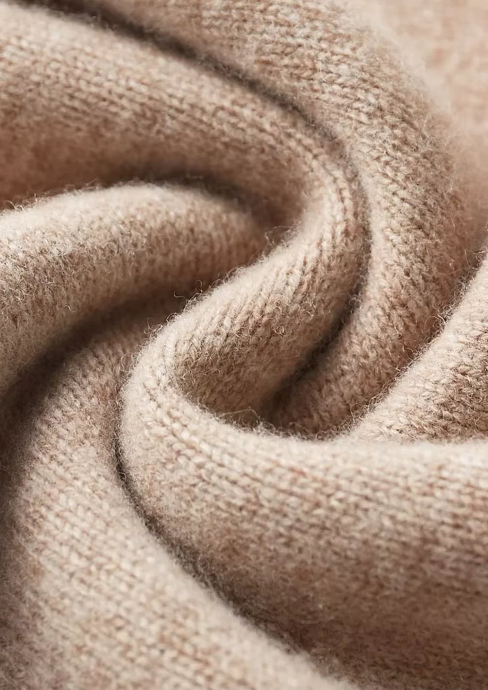 Trui met halve rits en pure extra fijne merinowol