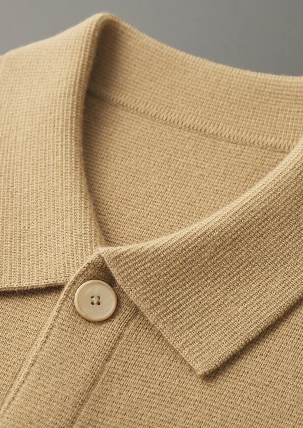 PURE EXTRA-FINE MERINO WOOL BUTTON OVERSHIRT