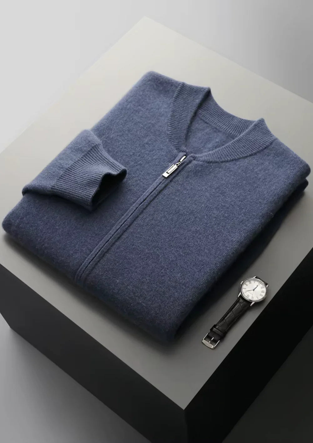 PURE EXTRA-FINE MERINO WOOL V-NECK CARDIGAN