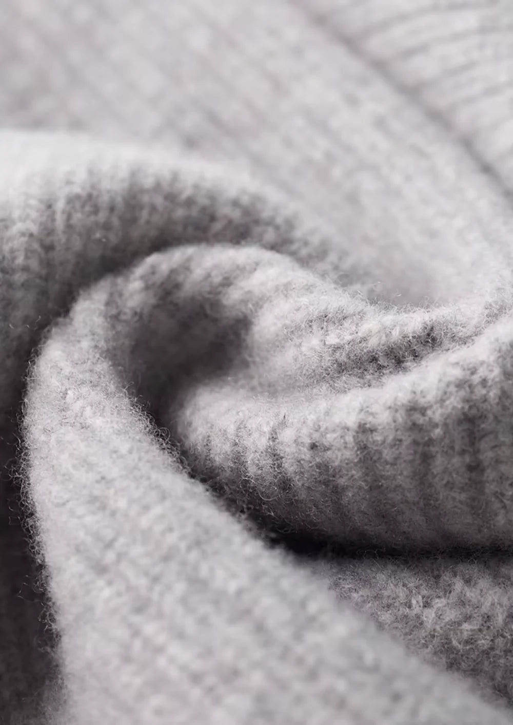 PURE EXTRA-FINE MERINO WOOL RIBBED CARDIGAN