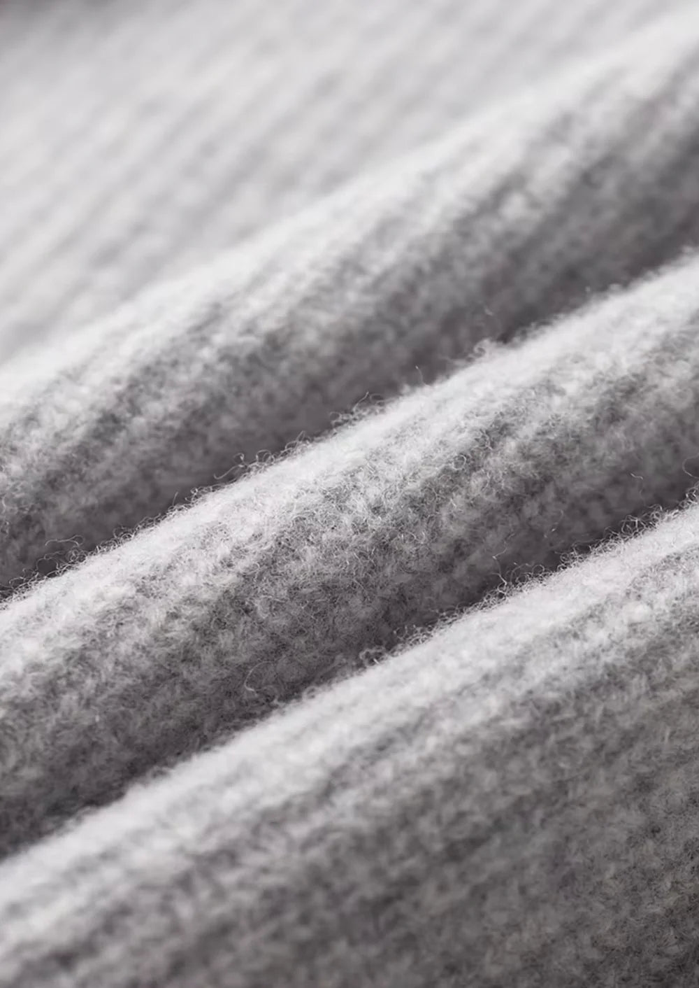 PURE EXTRA-FINE MERINO WOOL RIBBED CARDIGAN