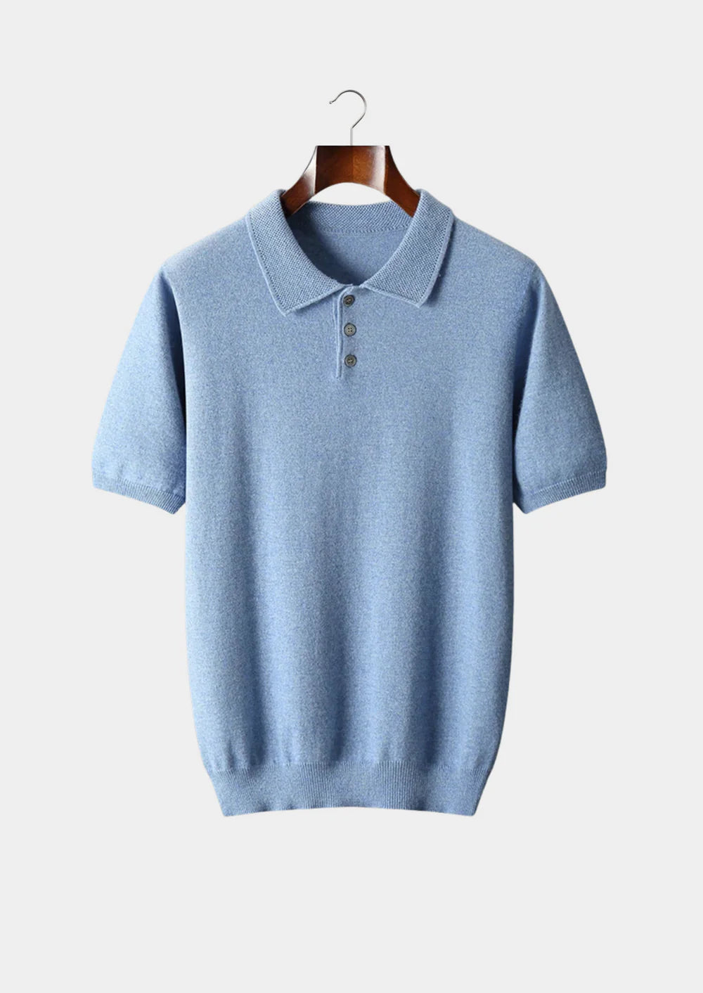 PREMIUM KASJMIER KLASSIEK POLOSHIRT