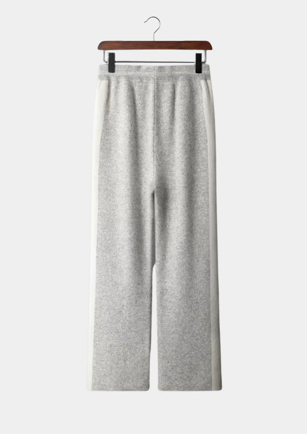 PURE EXTRA-FINE MERINO WOOL WIDE LEISURE TROUSERS