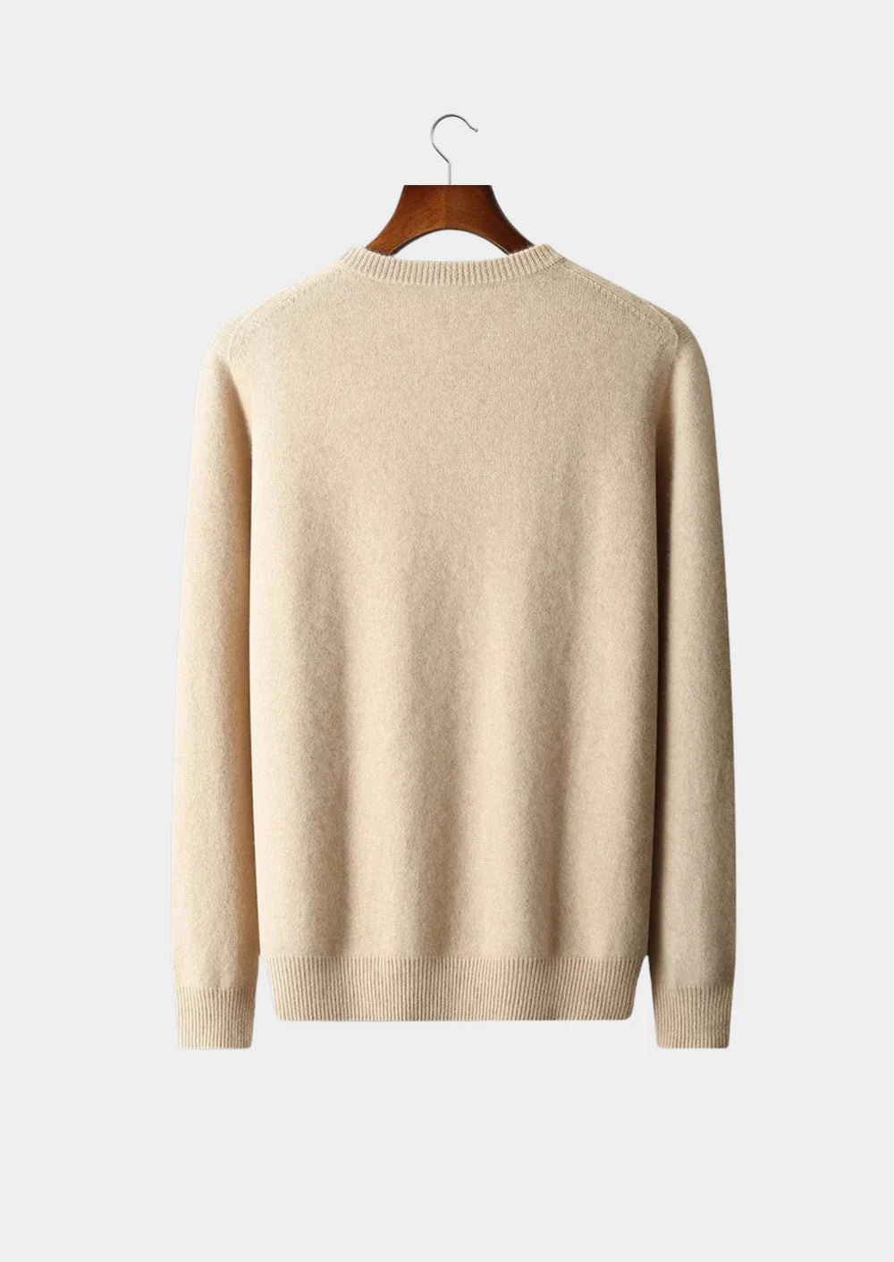 PURE EXTRA-FINE MERINO WOOL CLASSIC CREWNEC