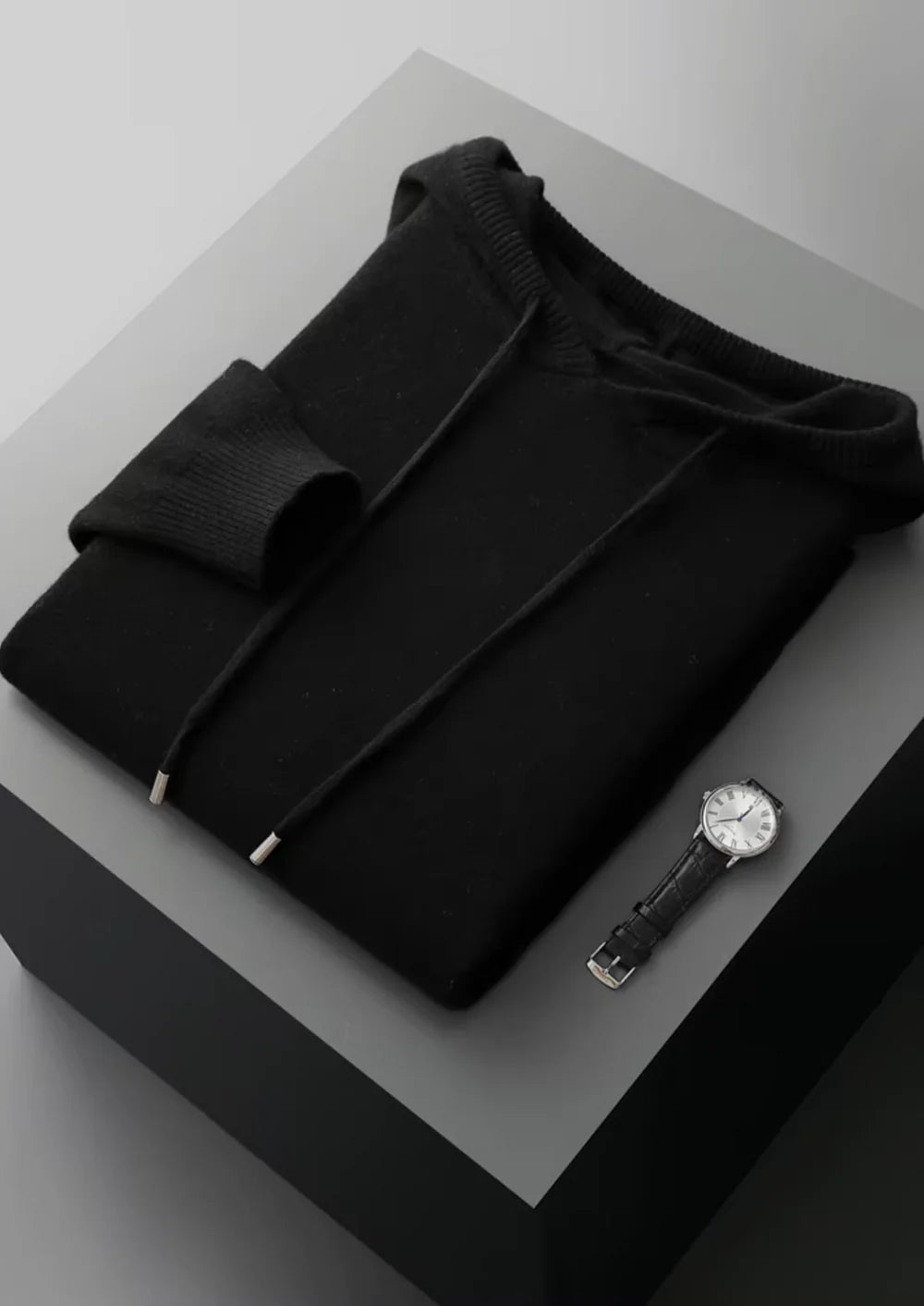 PURE EXTRA-FINE MERINO WOOL LEISURE HOODIE