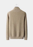 PREMIUM CASHMERE ZIGZAG BUTTON SWEATER