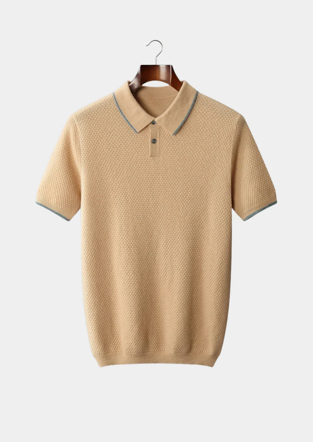 PREMIUM KASJMIER TWEEKLEURIGE POLO