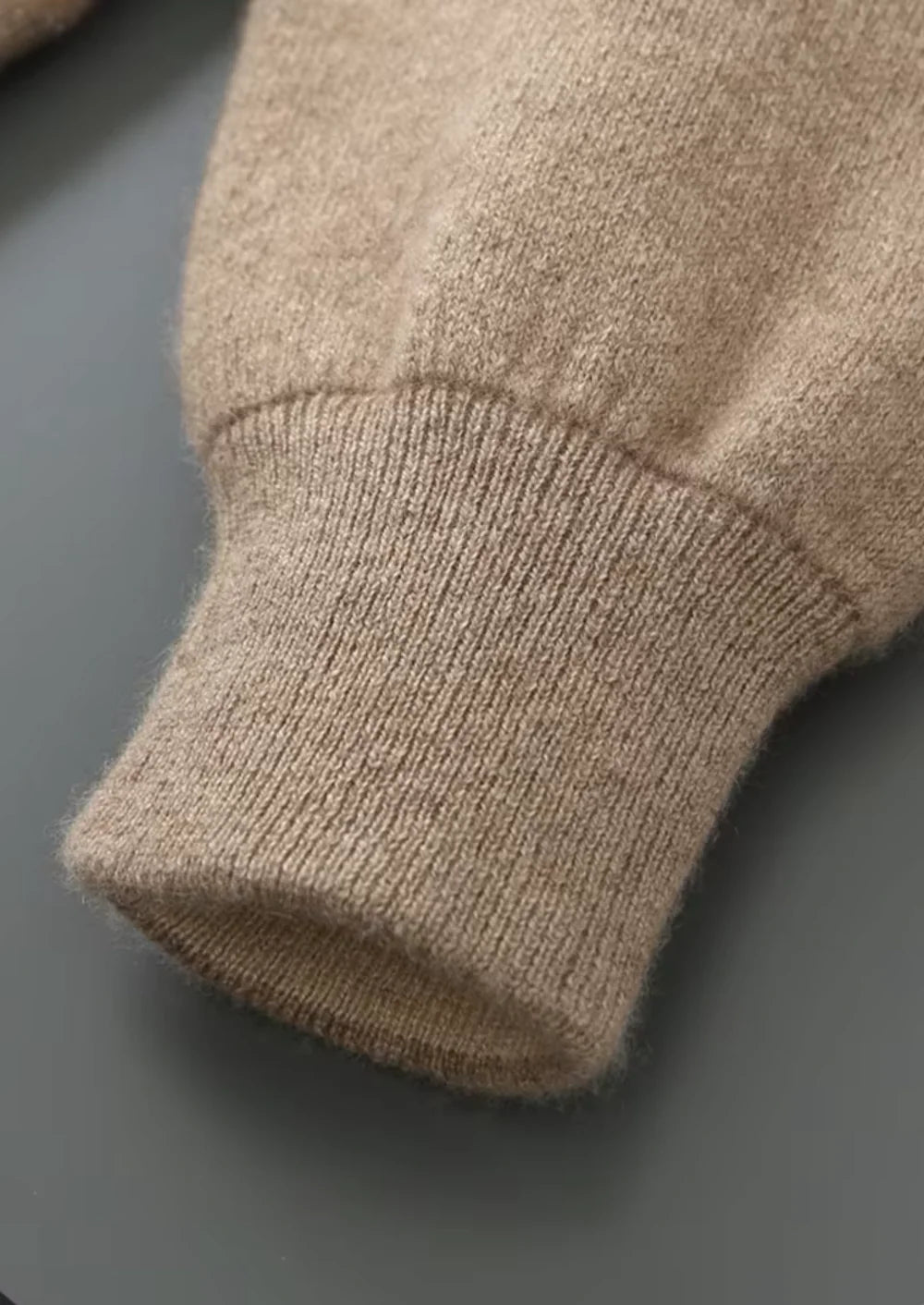 PURE EXTRA-FINE MERINO WOOL ZIP CARDIGAN