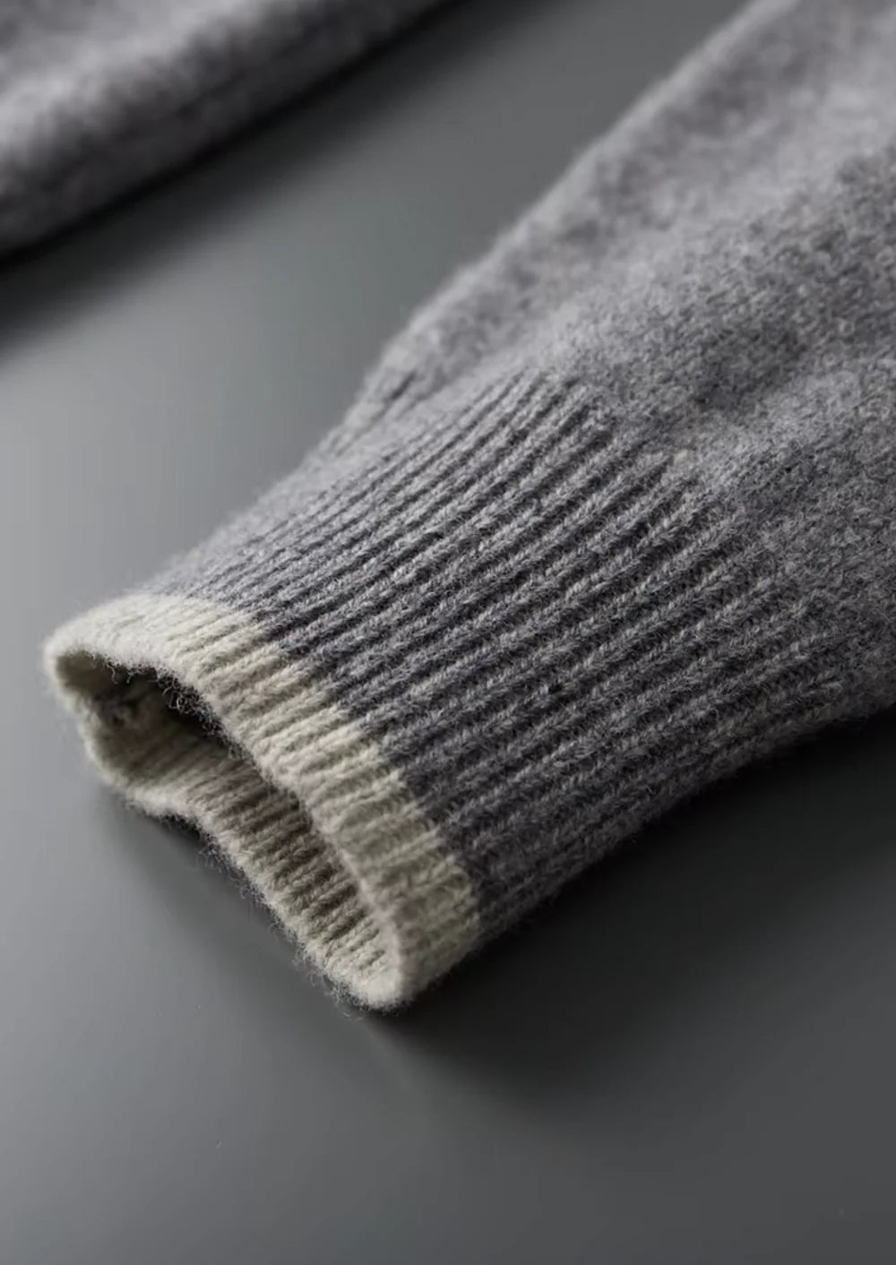 PURE EXTRA-FINE MERINO WOOL TWO TONE SET