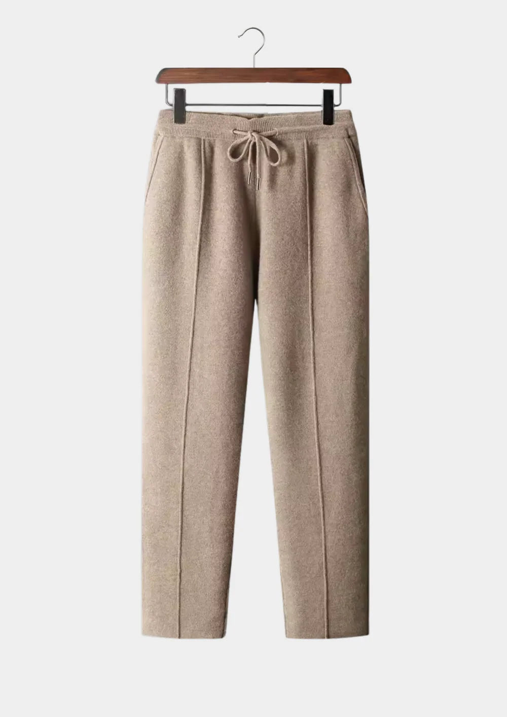PURE EXTRA-FINE MERINO WOOL LEISURE TROUSERS