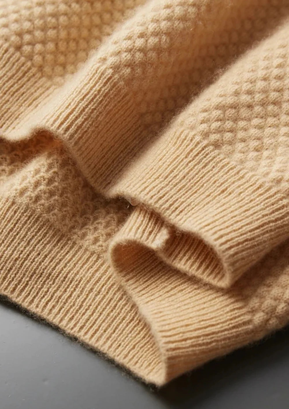 PREMIUM KASJMIER TWEEKLEURIGE POLO