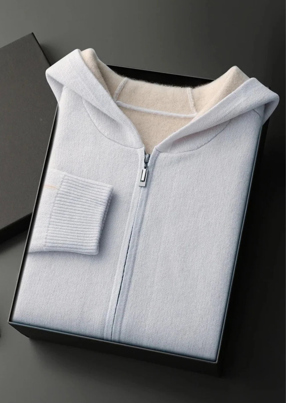 PREMIUM CASHMERE ZIPPER HOODIE
