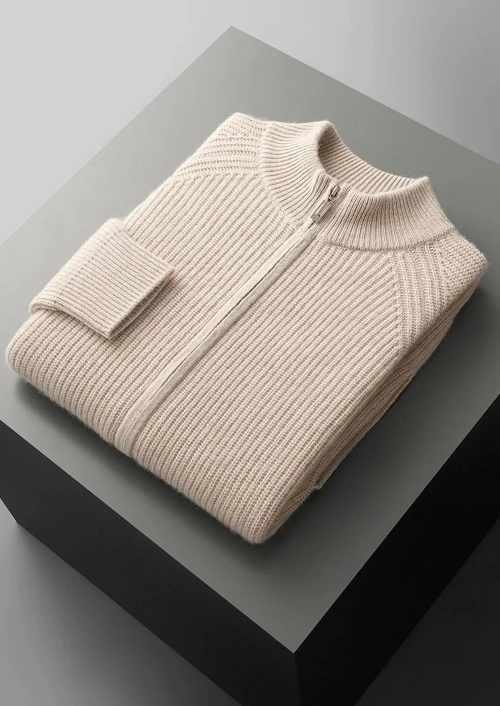 PREMIUM CASHMERE RIBBED VEST