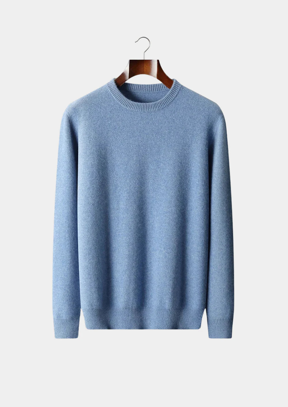 PURE EXTRA-FINE MERINO WOOL CLASSIC CREWNEC