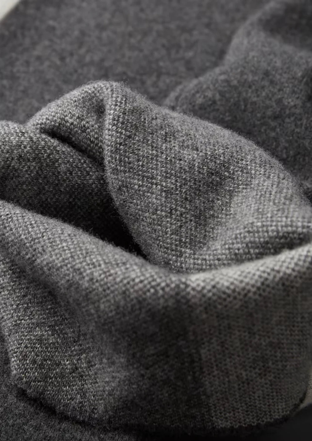 PURE EXTRA-FINE MERINO WOOL WIDE LEISURE TROUSERS