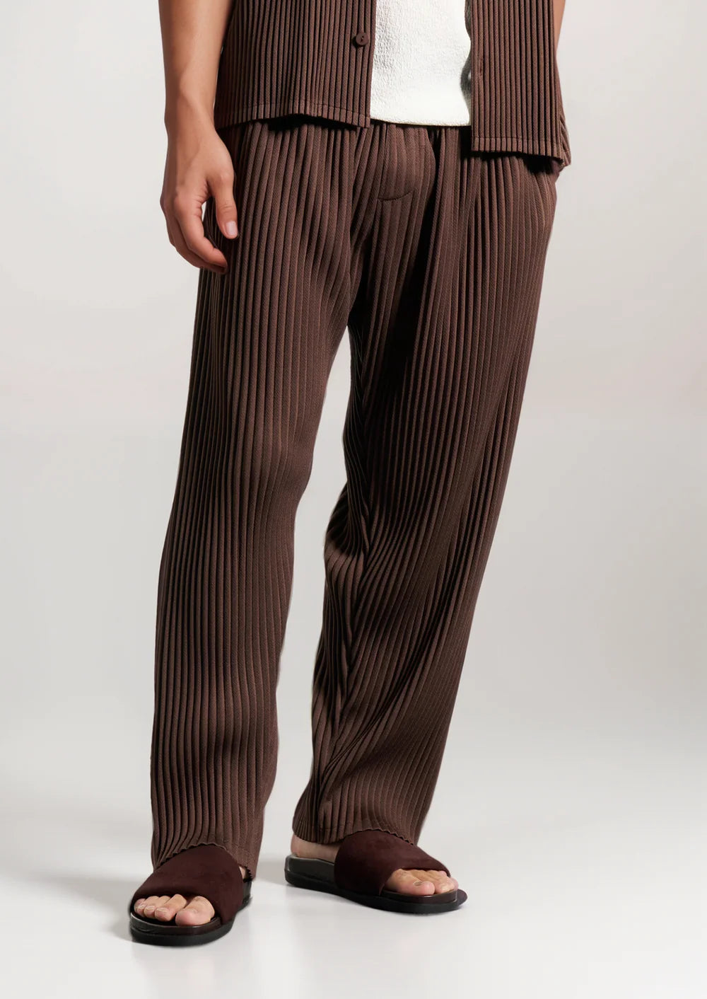 COFFEE PLEATED SUMMER SET