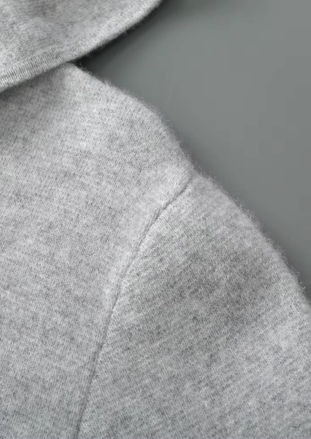 PURE EXTRA-FINE MERINO WOOL ZIPPER HOODIE