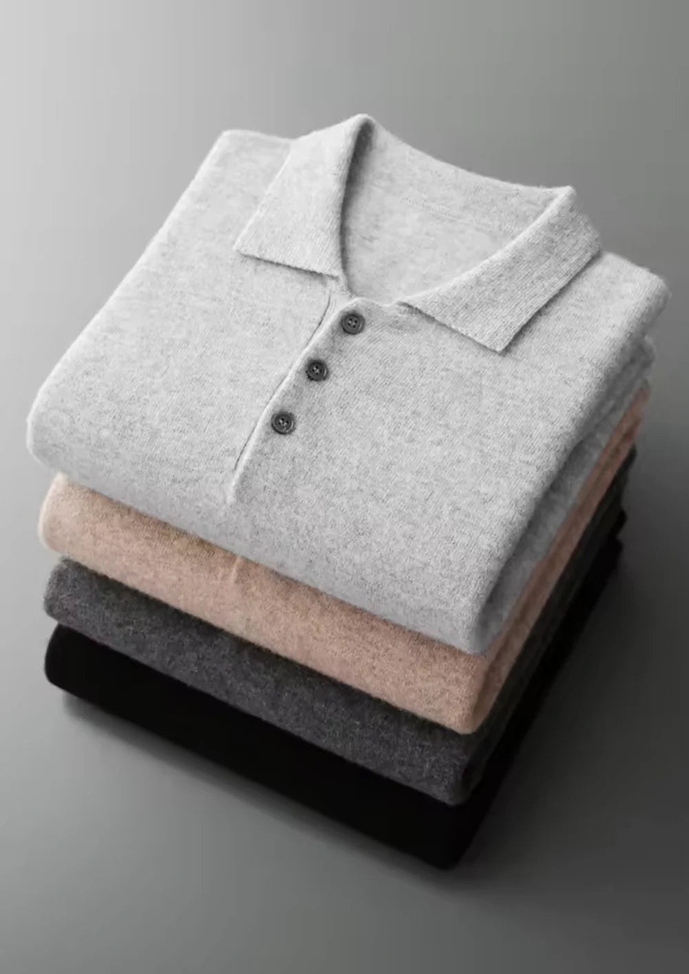 PURE EXTRA-FINE MERINO WOOL CLASSIC SWEATER POLO
