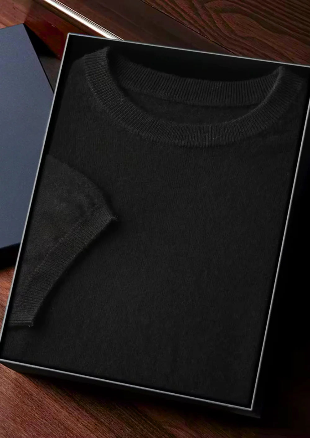 PREMIUM CASHMERE CLASSIC CREWNECK T-SHIRT