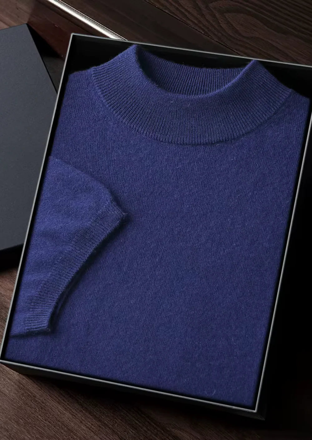 MIUM CASHMERE MOCK NECK T-SHIRT