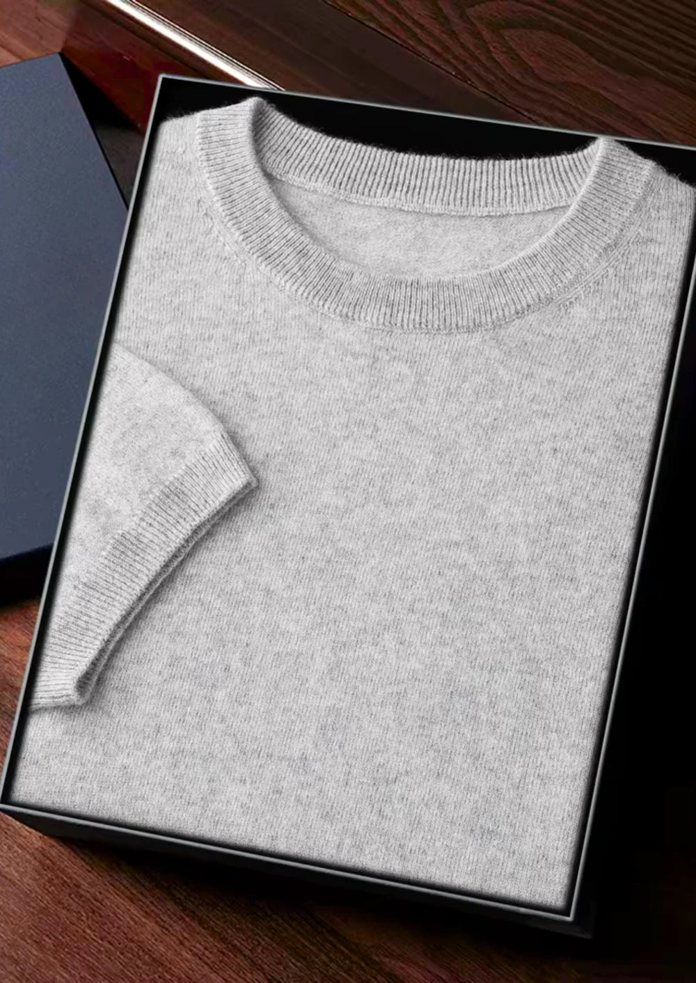 PREMIUM CASHMERE CLASSIC CREWNECK T-SHIRT