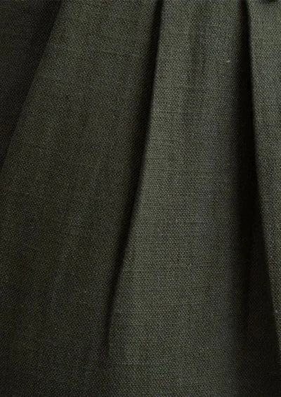 NAPOLI PLEATED COASTAL TROUSERS - Olive