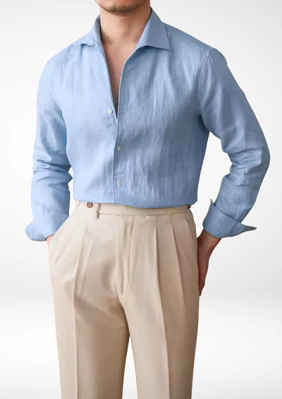 PORTOFINO COASTAL SHIRT- Light Blue