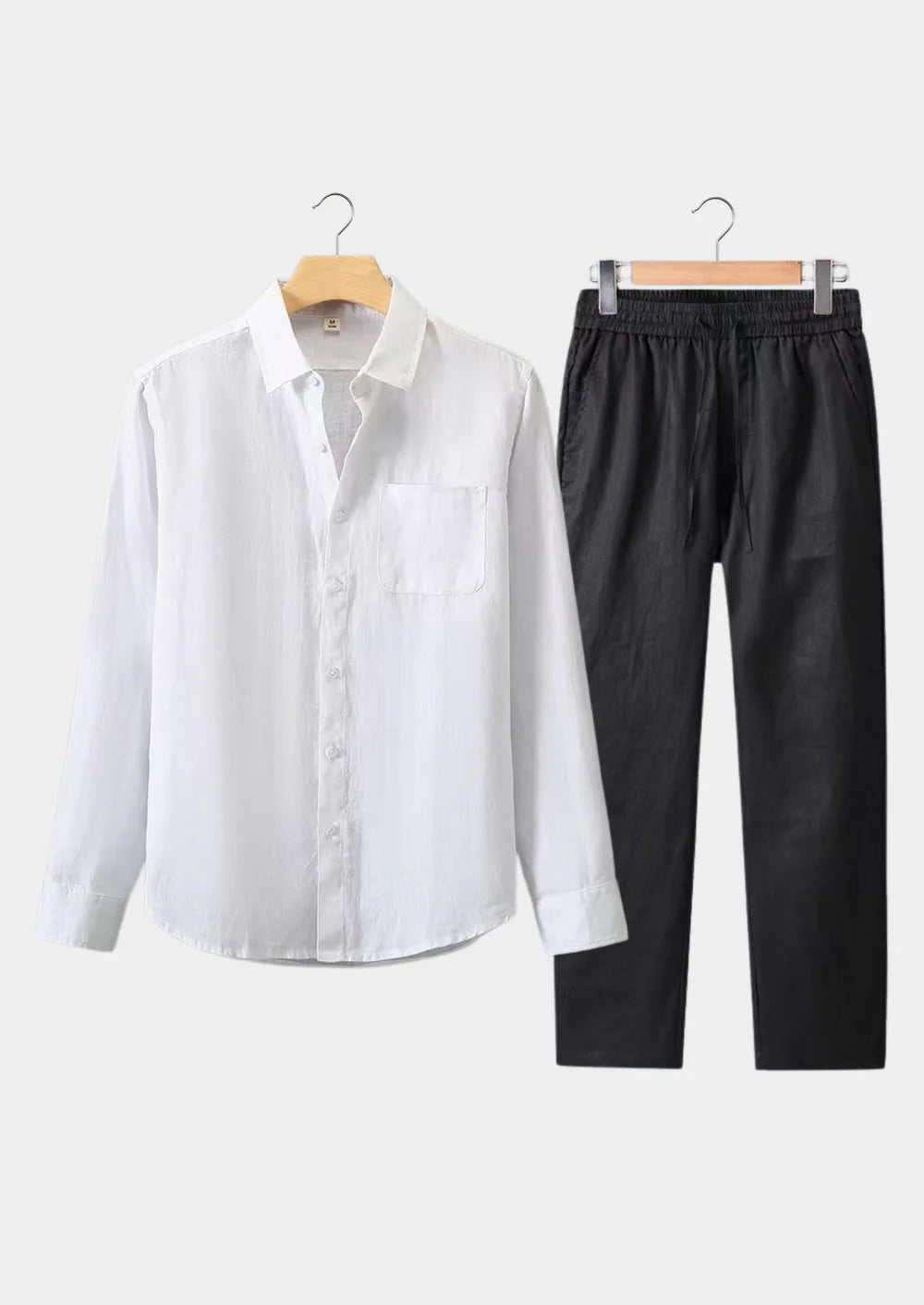 DOLCEVITA LONGSLEEVE SUMMER SET - WHITE/BLACK