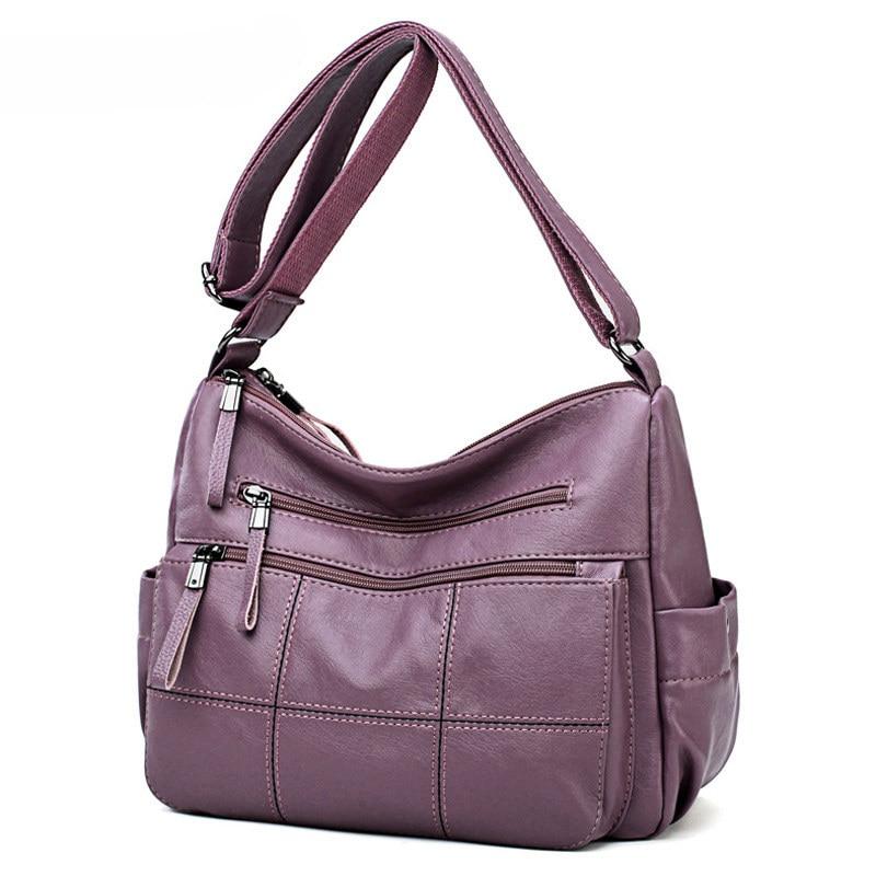 Faux Leather Tote Bag With Zipper