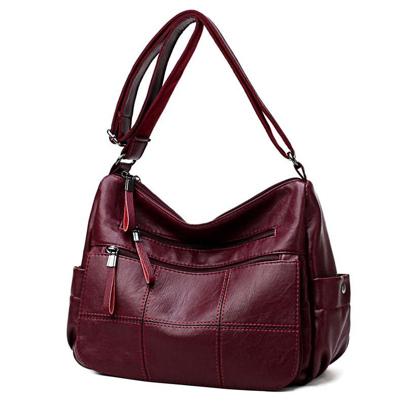 Faux Leather Tote Bag With Zipper