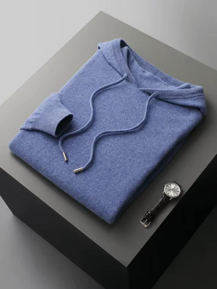 PURE EXTRA-FINE MERINO WOOL LEISURE HOODIE