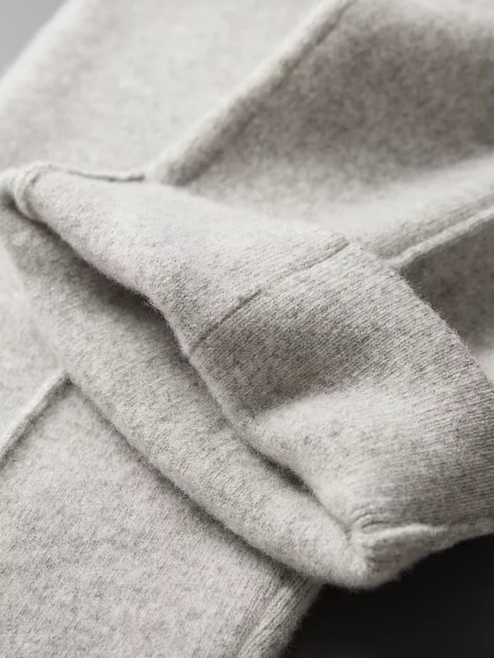 PURE EXTRA-FINE MERINO WOOL LEISURE TROUSERS