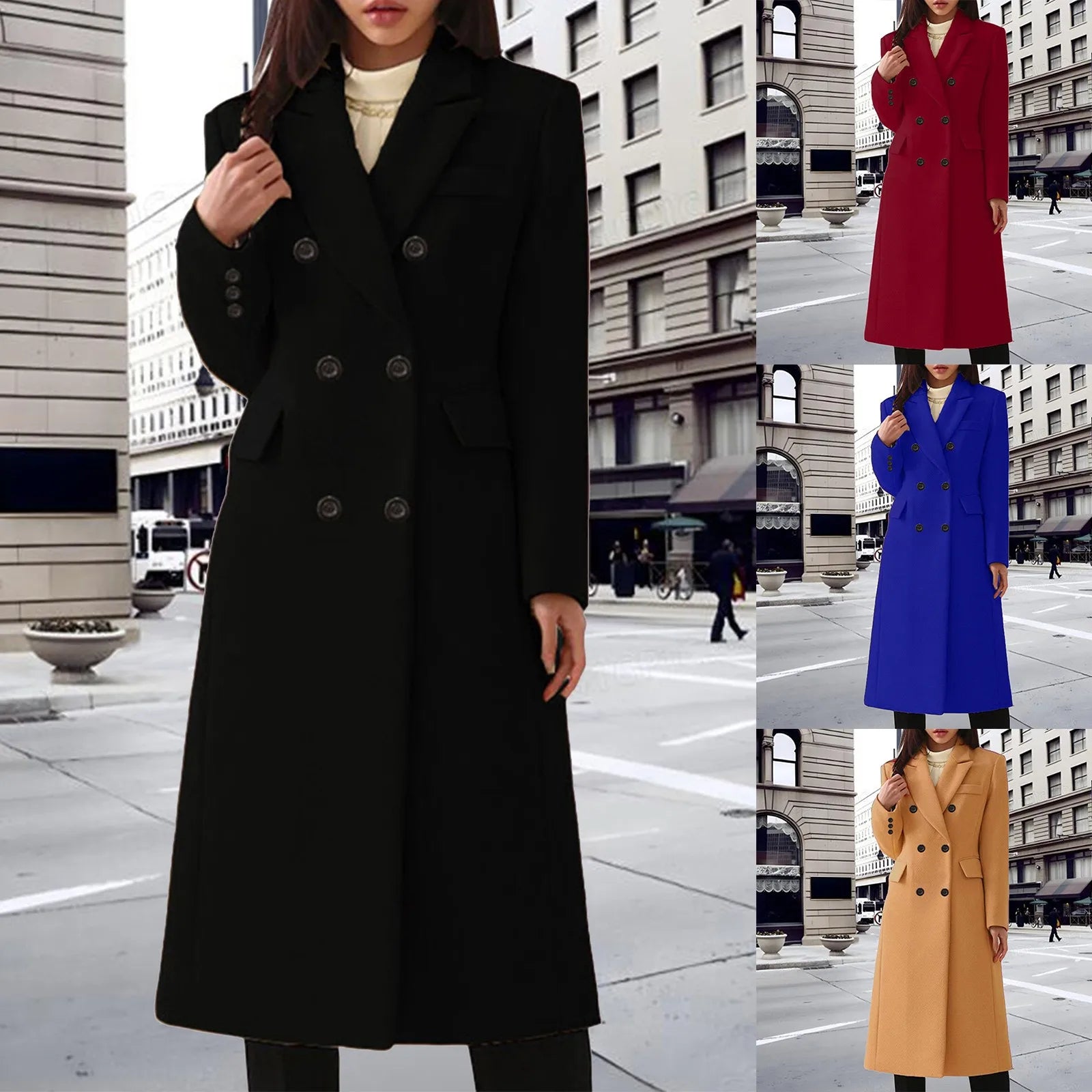 Modaura | Jas met omslagkraag