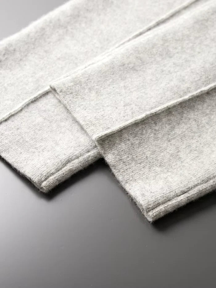 PURE EXTRA-FINE MERINO WOOL LEISURE TROUSERS