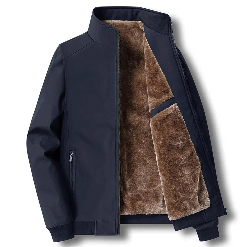 Modaura™ | Winter Fleece-lined Thickened Woolen Jacket