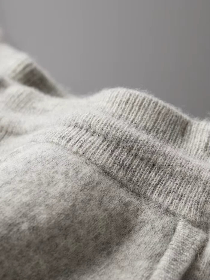 PURE EXTRA-FINE MERINO WOOL LEISURE TROUSERS