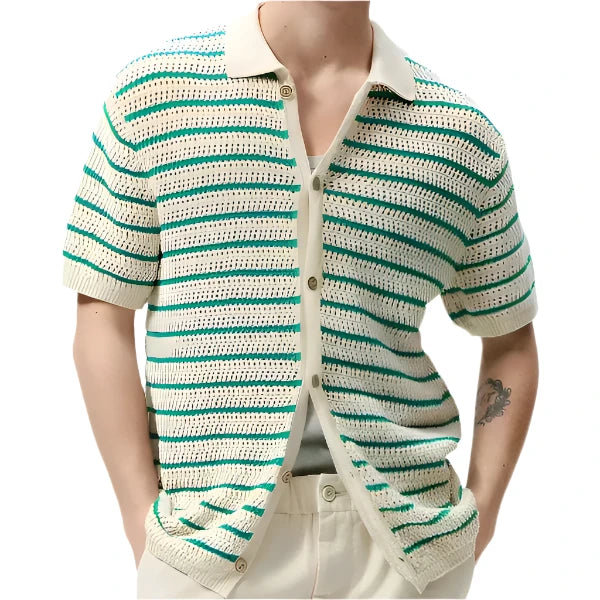Modaura™ | Marbella - Knitted Button Shirt