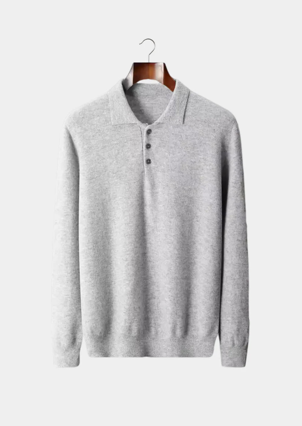 PURE EXTRA-FINE MERINO WOOL CLASSIC SWEATER POLO