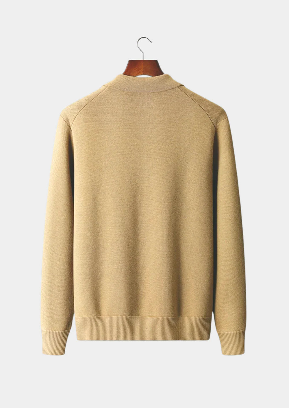 PURE EXTRA-FINE MERINO WOOL BUTTON OVERSHIRT