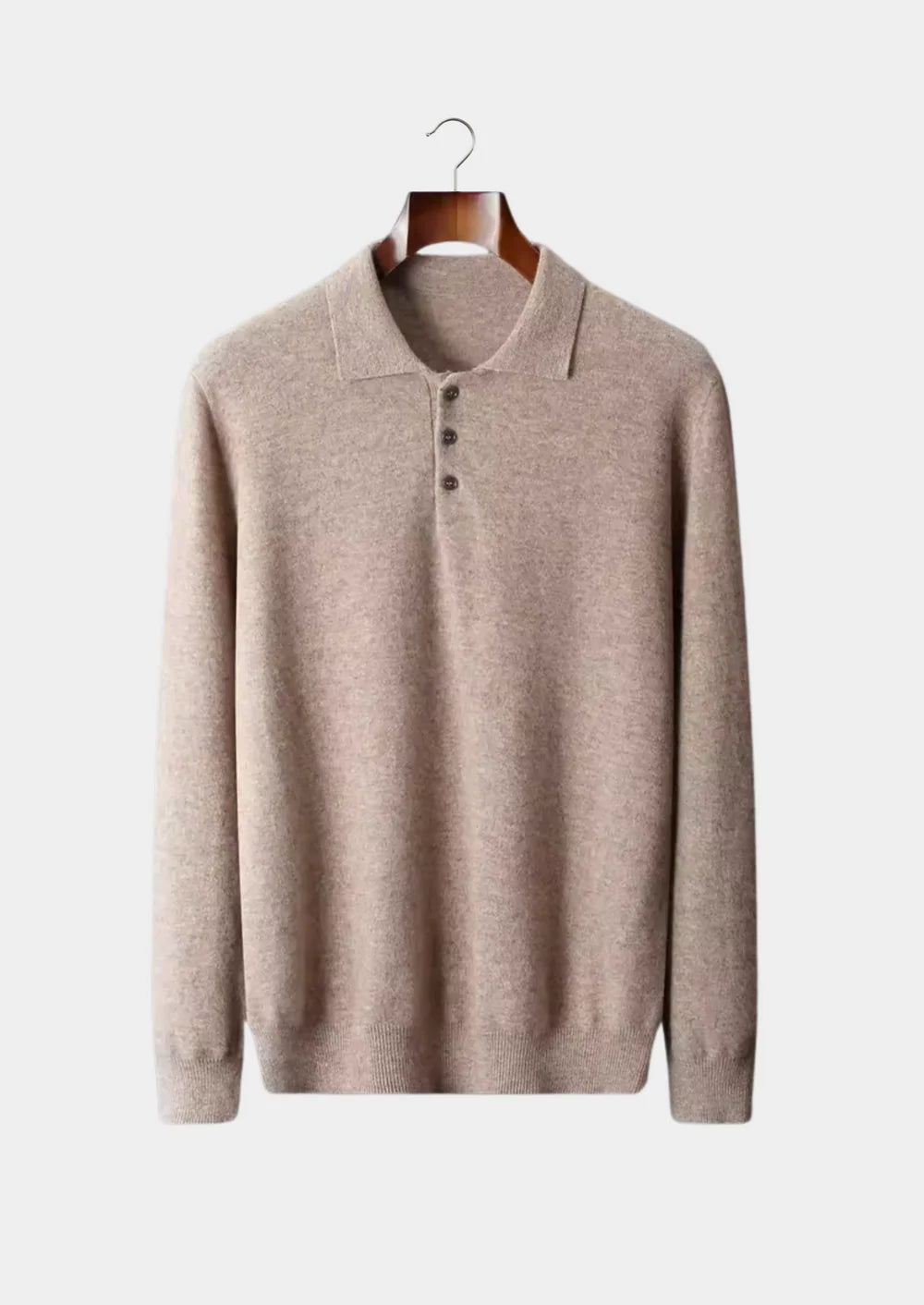 PURE EXTRA-FINE MERINO WOOL CLASSIC SWEATER POLO