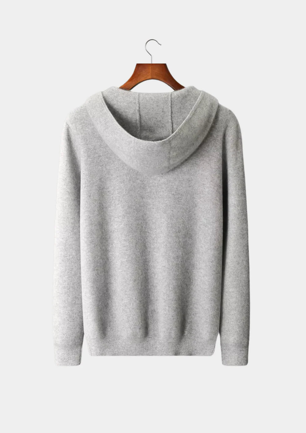 PURE EXTRA-FINE MERINO WOOL ZIPPER HOODIE