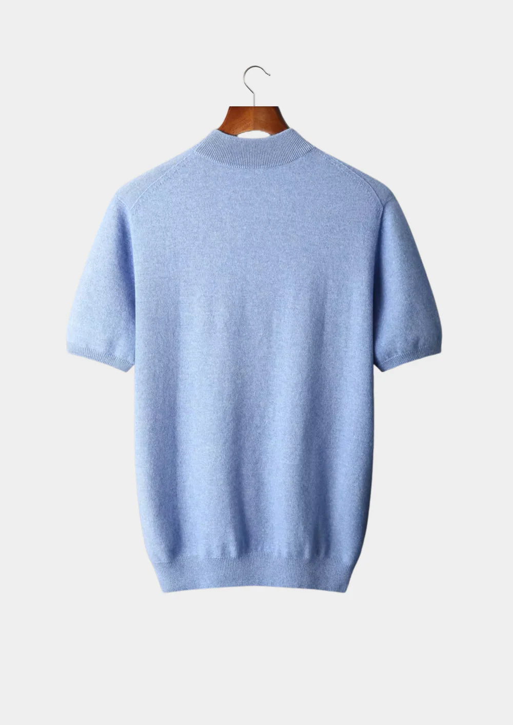 MIUM CASHMERE MOCK NECK T-SHIRT