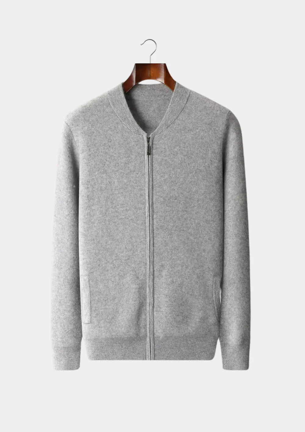 PURE EXTRA-FINE MERINO WOOL V-NECK CARDIGAN