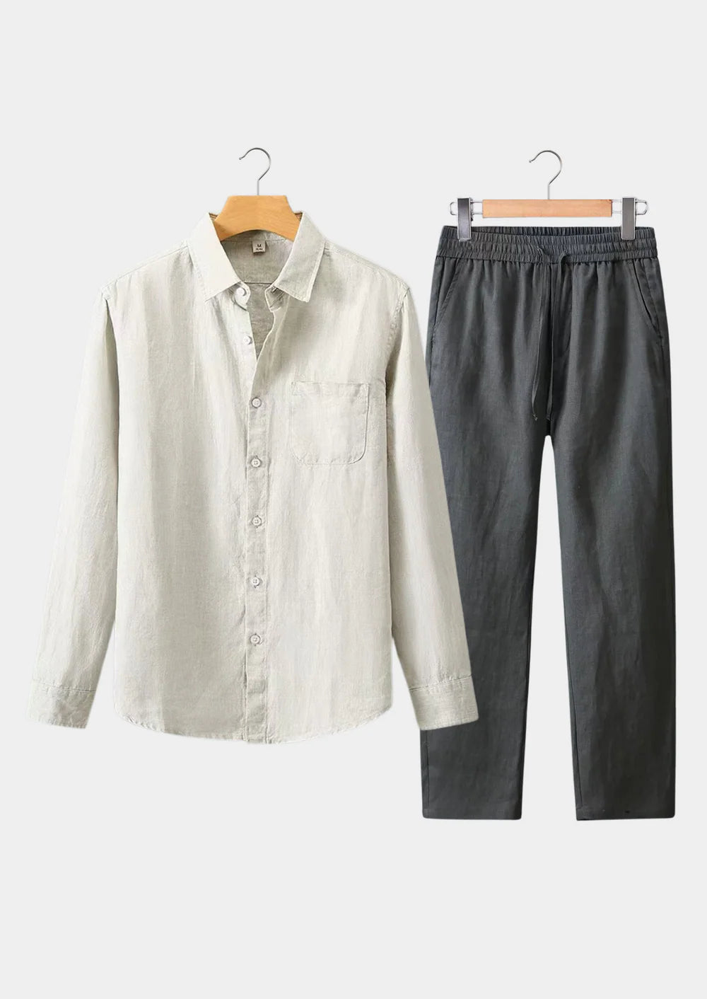 DOLCEVITA ZOMERSET MET LANGE MOUWEN - BEIGE/GRIJS