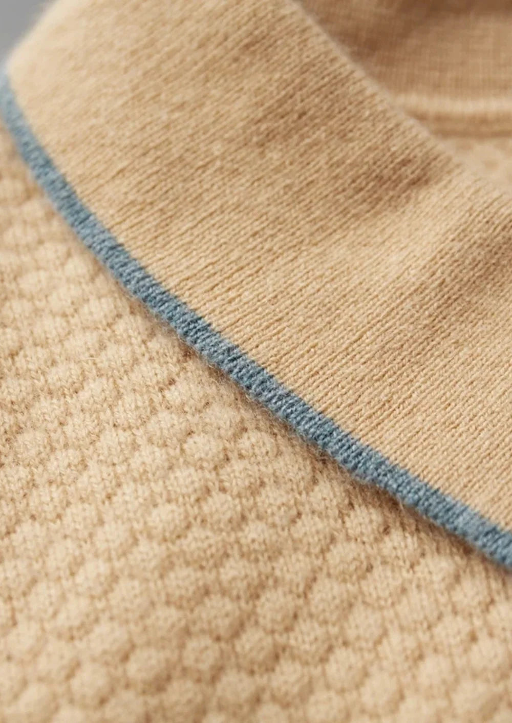 PREMIUM KASJMIER TWEEKLEURIGE POLO