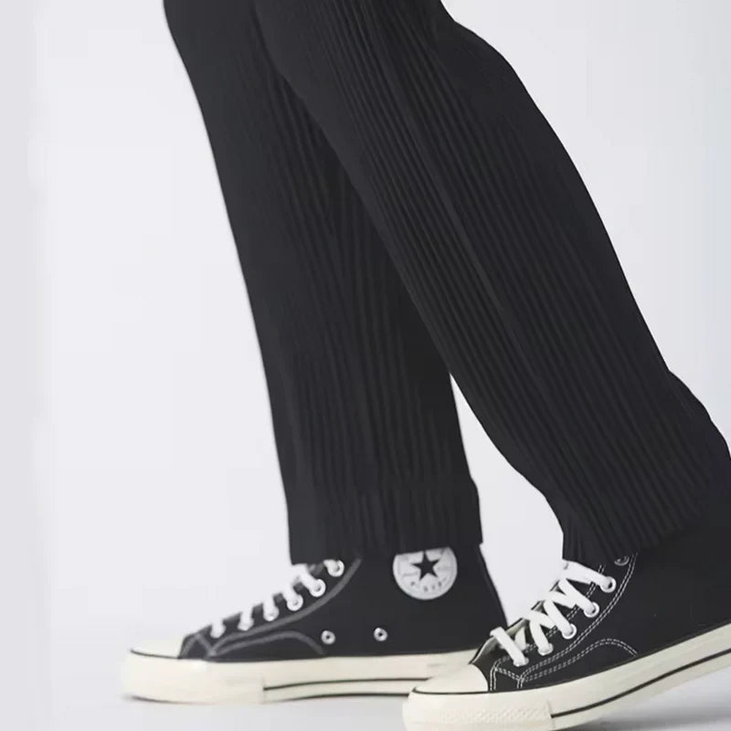 Modaura™ | Geribbelde katoenen pantalon