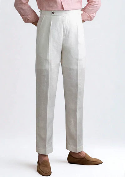 TOSCANE GEPLOOIDE KUSTBROEK - Wit