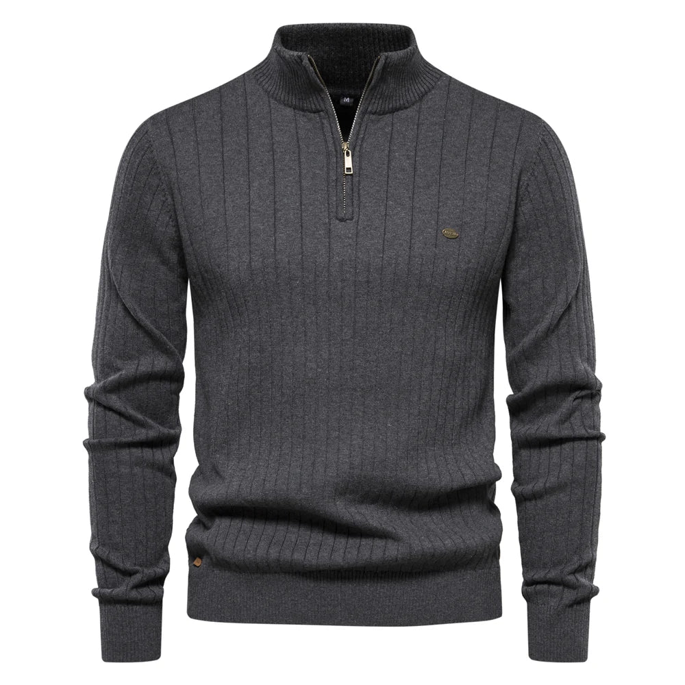 Modaura™ | Zipper Pullover Sweater