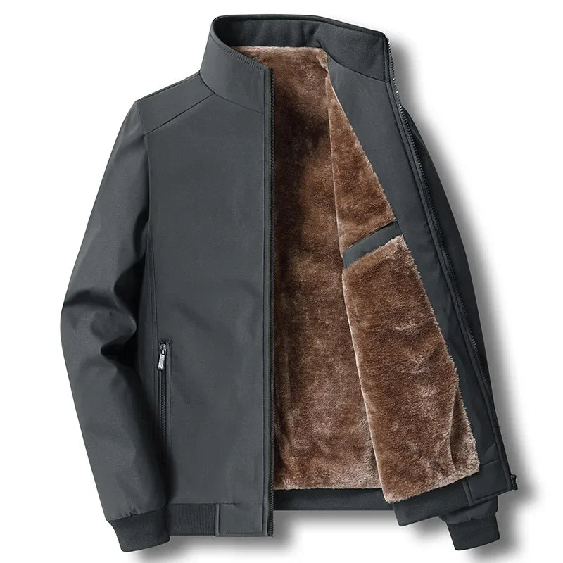 Modaura™ | Winter Fleece-lined Thickened Woolen Jacket