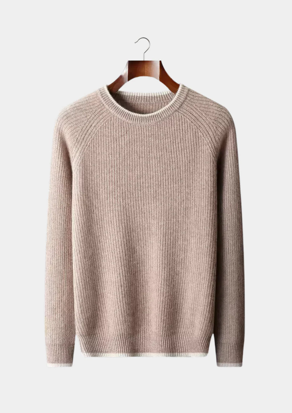ZUIVERE EXTRA FIJNE MERINOWOL TWEEKLEURIGE CREWNECK